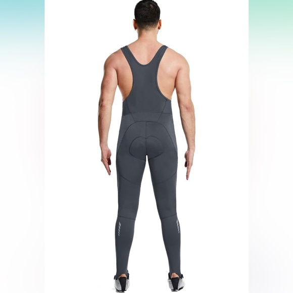 NWT Baleaf Men’s Fleece Lined Cycling Bib Pants - Picture 4 of 16